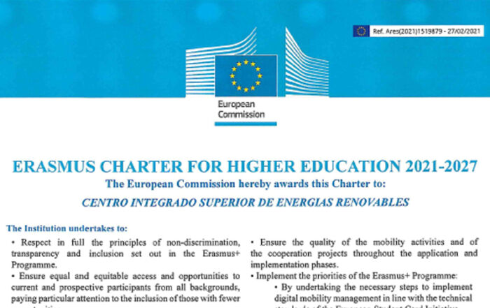 Cenifer CISER Carta Erasmus 2021
