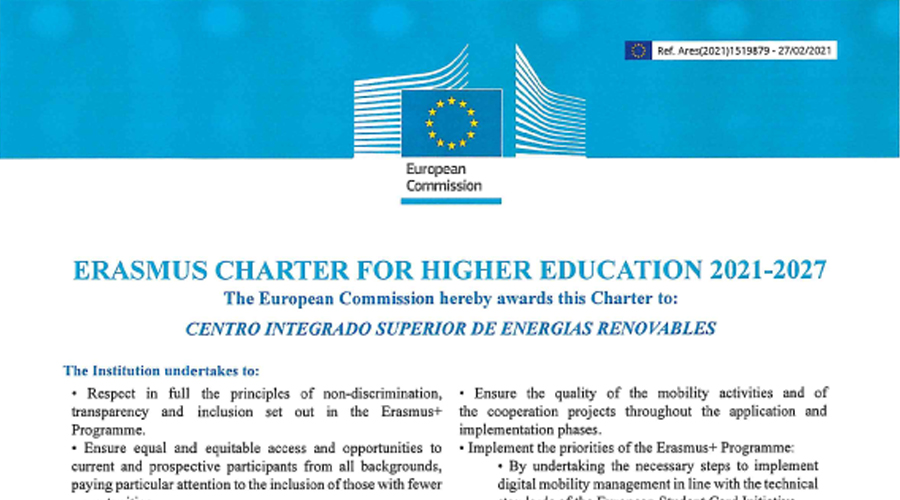 Cenifer CISER Carta Erasmus 2021