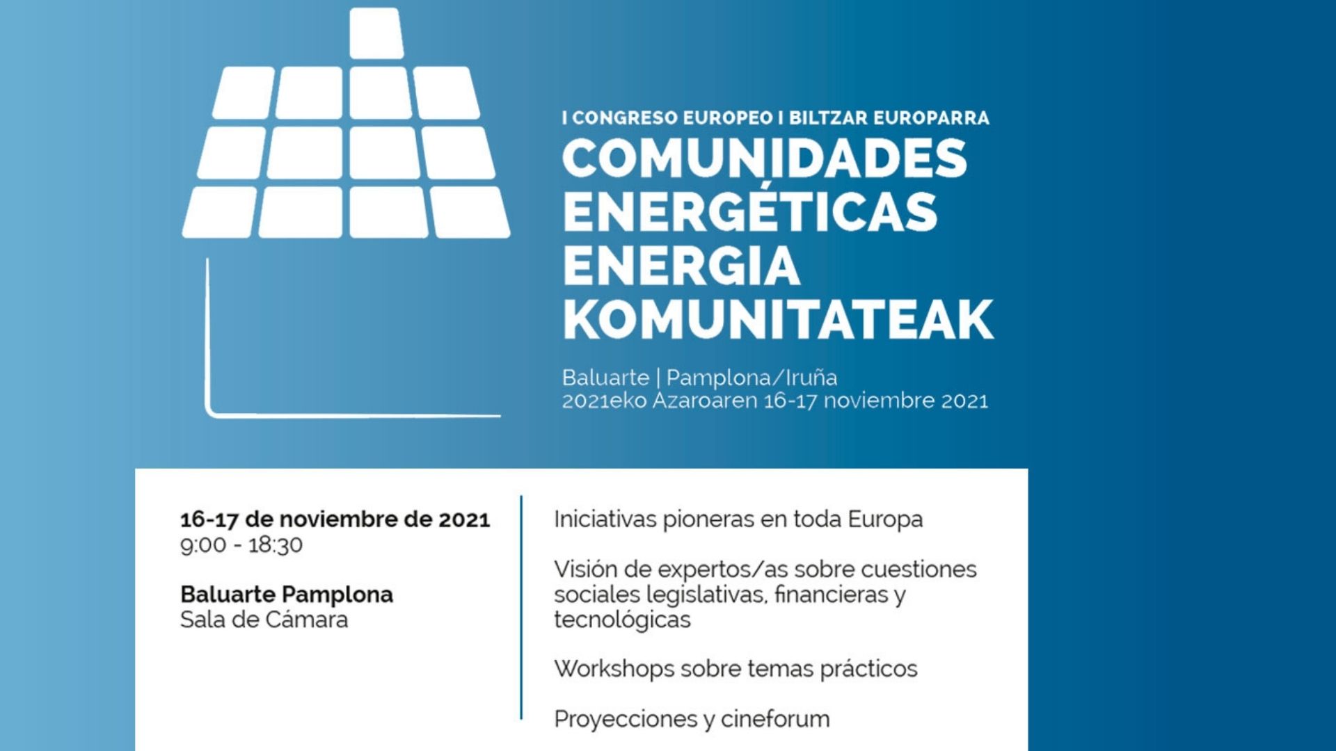 I Congreso Europeo de Comunidades Energéticas- Participa Cenifer-16Nov2021