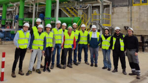 Cenifer visita a la planta de biomasa de Briviesca