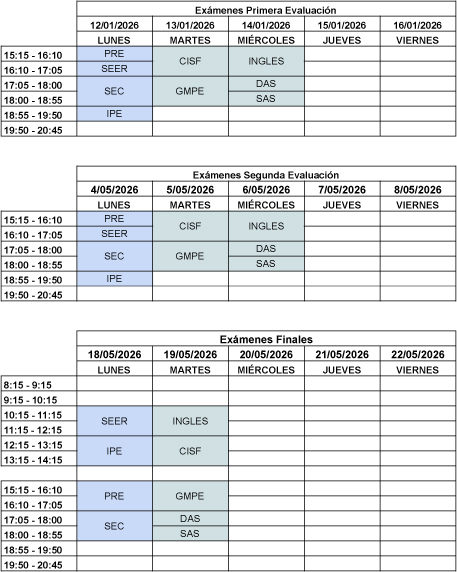 Cenifer Calendario Renovables OL 2025-2026 -Exámenes