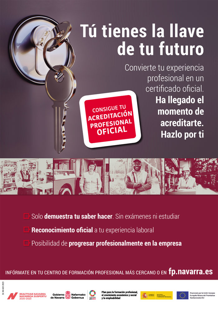 Cenifer cartel Acreditación profesional castellano