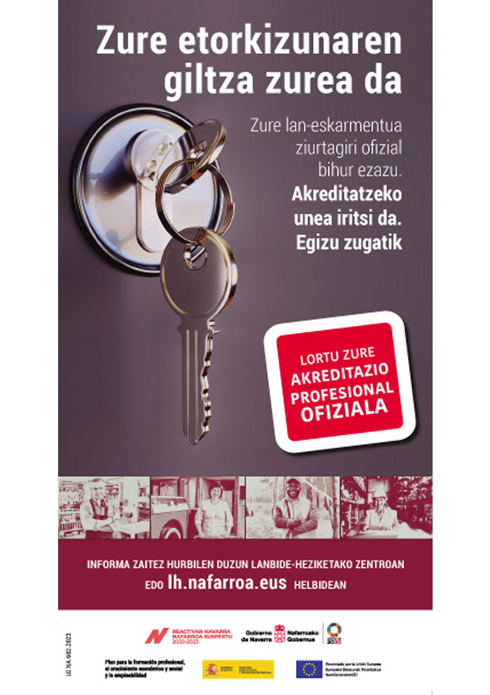 Cenifer folleto Acreditación profesional euskara